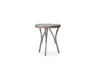 Lloyd Flanders All Seasons Side Table with Taupe Glass