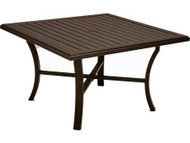 Tropitone Banchetto 48" Square Dining Table with Umbrella Hole