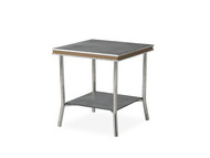 Lloyd Flanders Visions 20" Square End Table with Charcoal Glass