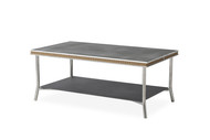 Lloyd Flanders Visions 42" Coffee Table with Charcoal Glass