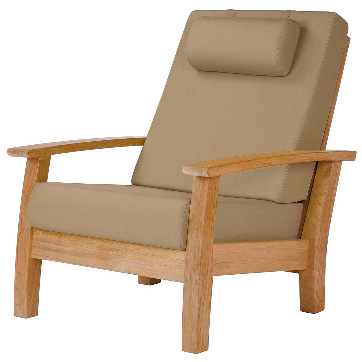 Teak cheap recliner chair