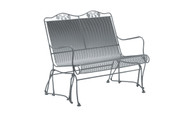 Woodard Briarwood High Back Love Seat Glider