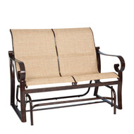 Woodard Belden Sling Love Seat Glider