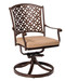 Swivel rocking dining chair with optional chair cushion for an additional charge Swivel rocking dining chair with optional chair cushion for an additional charge