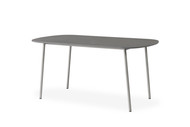 Lloyd Flanders Elevation 42" Oval Cocktail Table With Corian Top