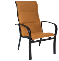 Woodard Fremont Padded Sling High Back Dining Arm Chair