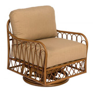 Woodard Cane Swivel Lounge  Chair