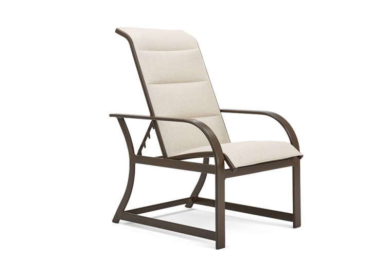 Adjustable sling chair top