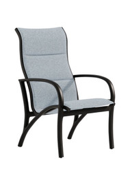 Tropitone Ronde Padded Sling High Back Dining Chair