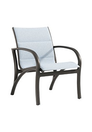 Tropitone Ronde Padded Sling Low Back Dining Chair