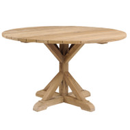  Kingsley Bate Provence  50" Round  Rustic Teak Dining Table 