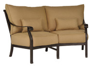 Castelle Madrid Crescent Loveseat w/Accent Pillows