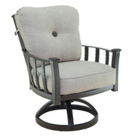 Castelle Santa Fe Cushioned Swivel Rocker Dining Chair