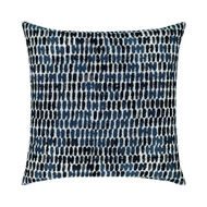 Elaine Smith Thumbprint Indigo 22" Pillow