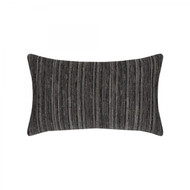 Luxe Stripe Charcoal Lumbar Pillow