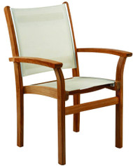 Kingsley Bate St Tropez Stacking Outdoor/Patio Dining Arm Chair
