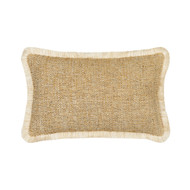 Golden Hour Fringed Lumbar Pillow
