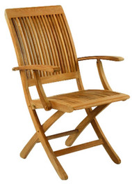 Kingsley Bate Monterey - Outdoor Teak Folding Arm Chair