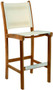 Kingsley Bate St. Tropez Teak Outdoor Bar Stool