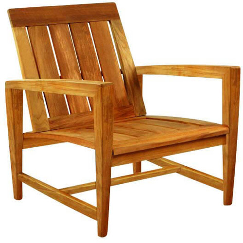 Kingsley Bate Amalfi Club Chair Modern Teak Outdoor Club Chair