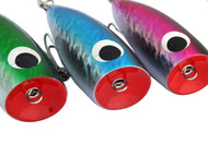 Chomp Lures GT Poppers 100g 130mm Hardwood X 3 Super Tough Game Fishing Lures