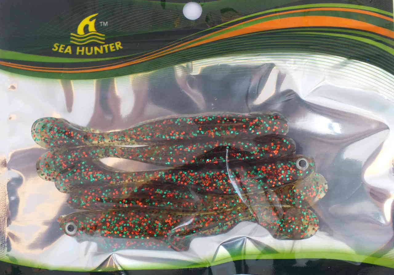 Sea Hunter Thumper Tail Shads 4 Soft Plastics 5 Packs Of 5 Lures -  Wholesale Fishing Supplies