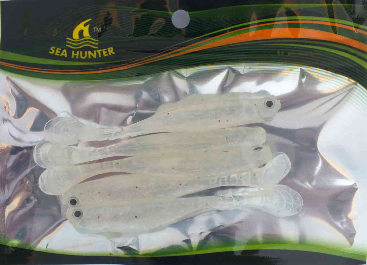 Sea Hunter Thumper Tail Shads 4 Soft Plastics 5 Packs Of 5 Lures