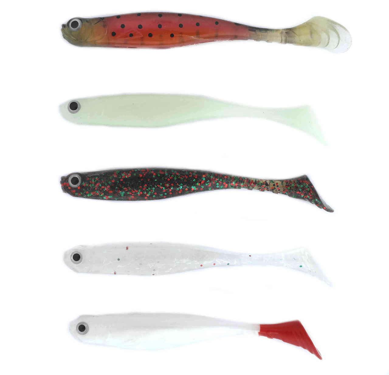 Sea Hunter Thumper Tail Shads 4 Soft Plastics 5 Packs Of 5 Lures -  Wholesale Fishing Supplies