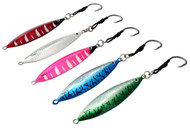 Chomp Fishing Lures Deep Water Kingfish Knife Jigs 130g x 5 Lures Centre Weighted