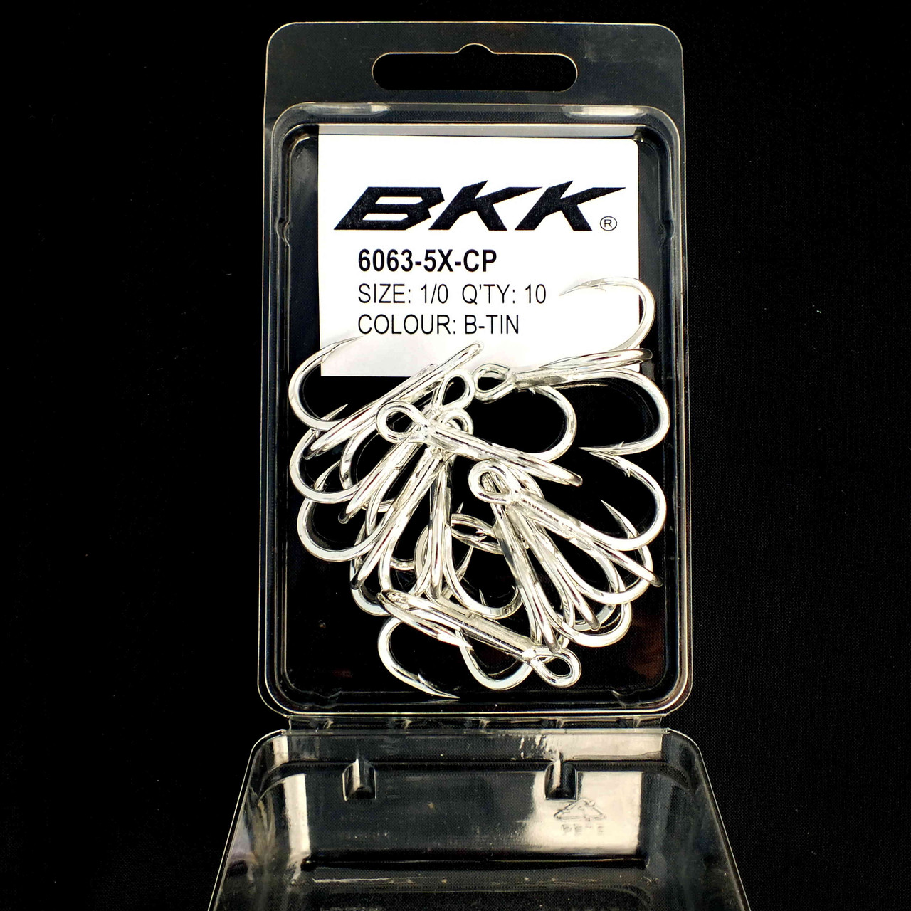 BKK Treble Hooks Super Strong 1/0 6063-5X-CP Cutting Point 10 Pack -  Wholesale Fishing Supplies