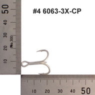 BKK Treble Hooks Super Strong #4, #2 6063-3X-CP Cutting Point 10 Pack