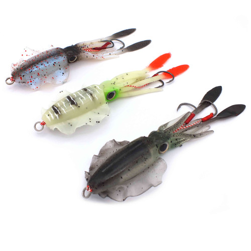 FISHING TACKLE LURES Octopus Baits Anchor Hook Soft Bait Fishing