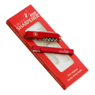 iSTOR Swiss Knife Sharpener & Victor Inox Pocket Knife Gift Set