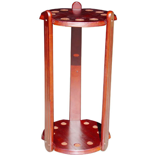 Sterling Deluxe Round Floor Stand, Mahogany, 9 Cue