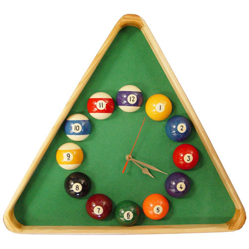 Giant Triangle Billiards Clock