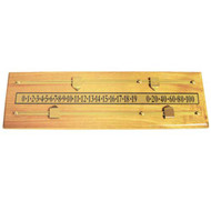 Brass and Oak Wall-Mounted Scoreboard