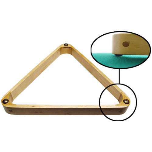 Deluxe Maple Pool Ball Triangle w/Gliders