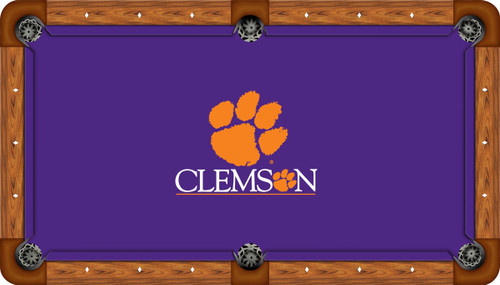 Clemson University Tigers 9' Pool Table Felt