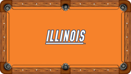 University of Illinois Fighting Illini 9' Pool Table Felt