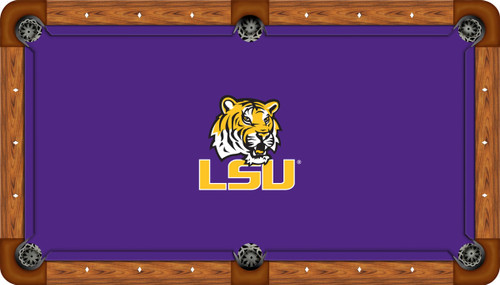 Louisiana State University Tigers 8' Pool Table Felt