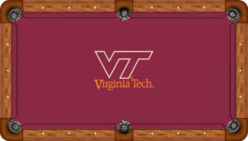 Virginia Tech University Hokies 8' Pool Table Felt