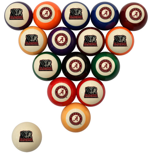 Alabama Crimson Tide Billiard Ball Set - Standard Colors