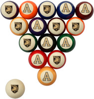 Army Black Knights Billiard Ball Set - Standard Colors