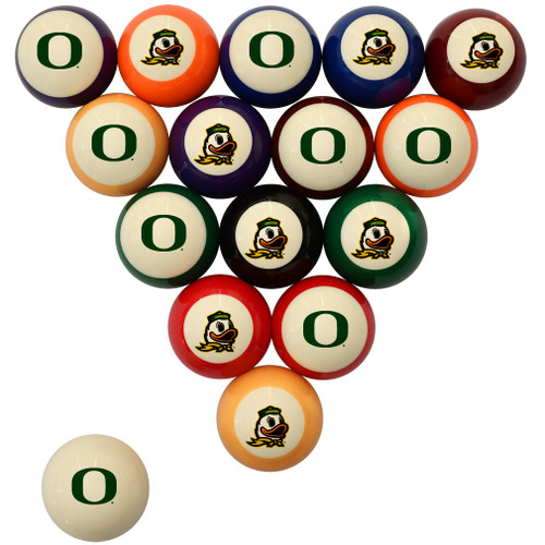 Oregon Ducks Billiard Ball Set - Standard Colors