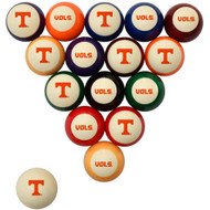 Tennessee Volunteers Billiard Ball Set - Standard Colors