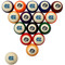 North Carolina Tar Heels Billiard Ball Set - Standard Colors