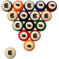 South Carolina Gamecocks Billiard Ball Set - Standard Colors