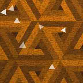 ArtScape 8' Gold Triangles Pool Table Cloth