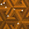 ArtScape 8' Gold Triangles Pool Table Cloth