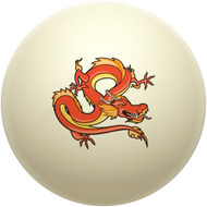 Red Chinese Dragon Cue Ball